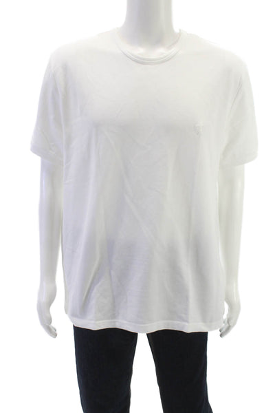 Vilebrequin Mens T-Shirt White Cotton Crew Neck Short Sleeve Size 2XL