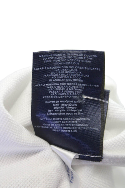 Vilebrequin Mens T-Shirt White Cotton Crew Neck Short Sleeve Size 2XL