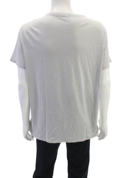 ATM Mens T-Shirt Gray 100% Cotton Crew Neck Short Sleeve Size XL