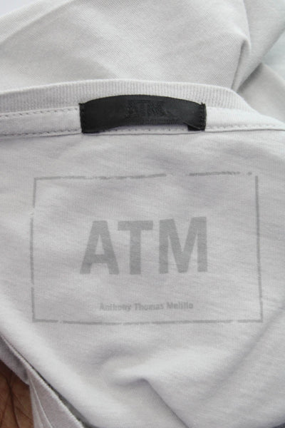 ATM Mens T-Shirt Gray 100% Cotton Crew Neck Short Sleeve Size XL