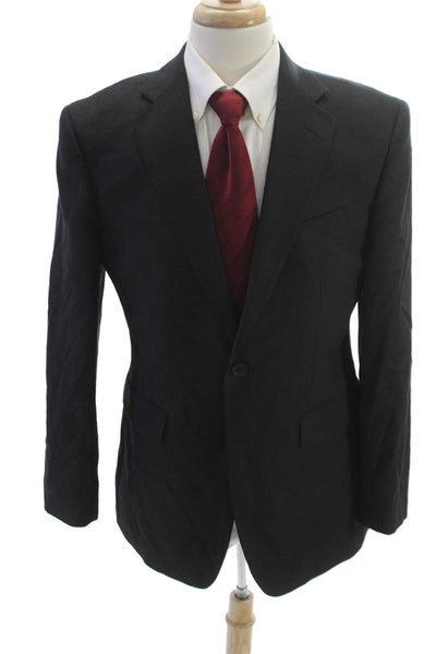 Charles Tyrwhitt Mens Wool Blazer Gray Button Size 40