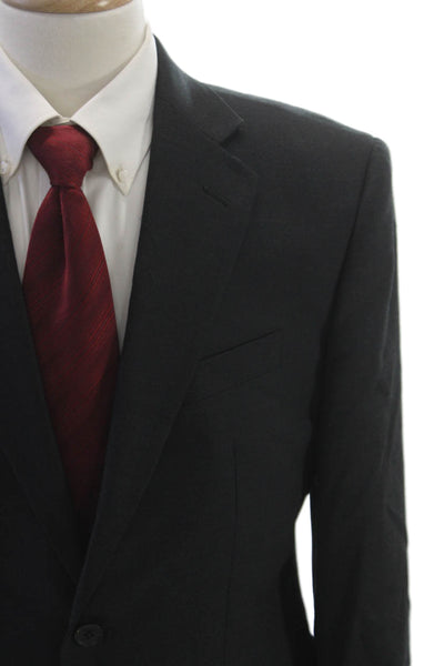 Charles Tyrwhitt Mens Wool Blazer Gray Button Size 40