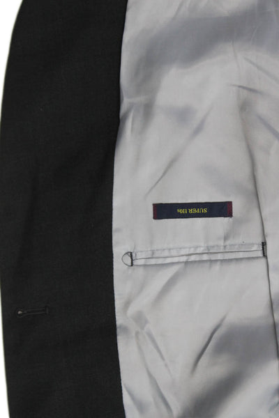 Charles Tyrwhitt Mens Wool Blazer Gray Button Size 40