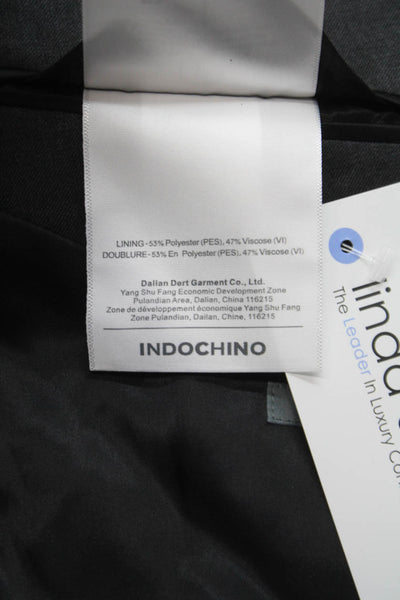 Indochino Mens Gray Wool Button Blazer Size 42