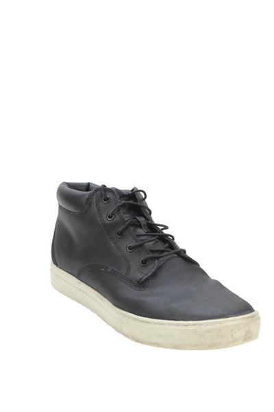 Timberland Mens Leather Lace Up Waterproof Ankle Boots Black Size 12