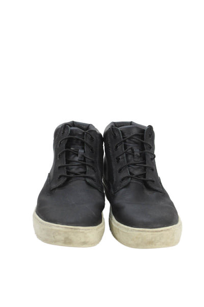 Timberland Mens Leather Lace Up Waterproof Ankle Boots Black Size 12