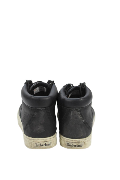 Timberland Mens Leather Lace Up Waterproof Ankle Boots Black Size 12