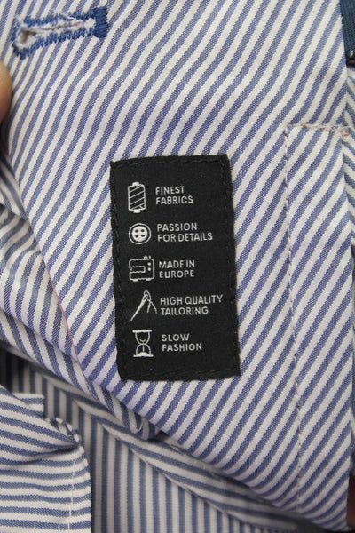 Hiltl Mens Pink Cotton Chino Pants Button Closure Size 54