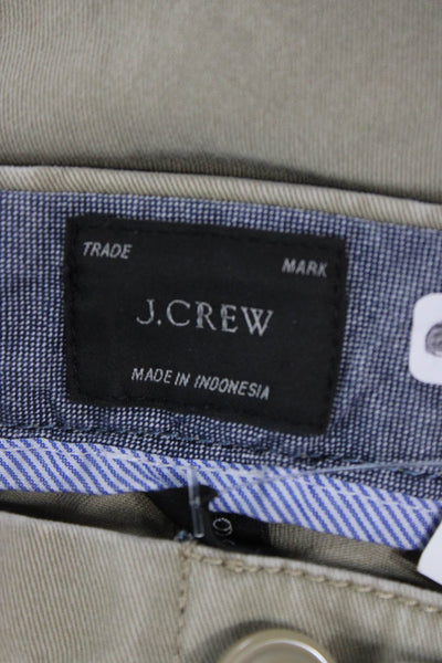 J Crew Mens Beige Chino Pants Cotton Button Closure Inseam 32 Size 29