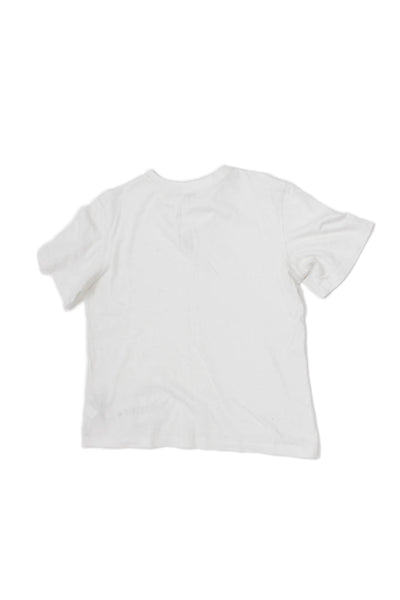 Dolce & Gabbana Girls Short Sleeve Crew Neck Crystal DG Tee Shirt White 11-12