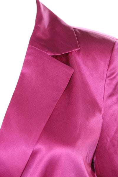 Cami NYC Womens Pink Silk Basic Blazer Button Long Sleeve Size XS