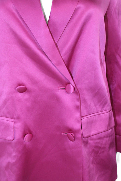 Cami NYC Womens Pink Silk Basic Blazer Button Long Sleeve Size XS