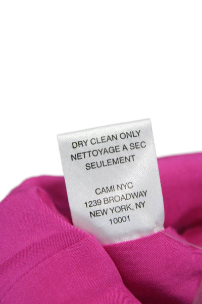Cami NYC Womens Pink Silk Basic Blazer Button Long Sleeve Size XS