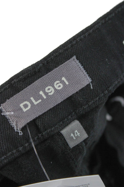 DL1961 Girls Brady Slim Jeans Dark Wash Black Size 14