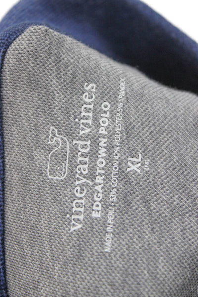 Vineyard Vines Childrens Boys Short Sleeves Polo Shirt Deep Bay Blue Size 18