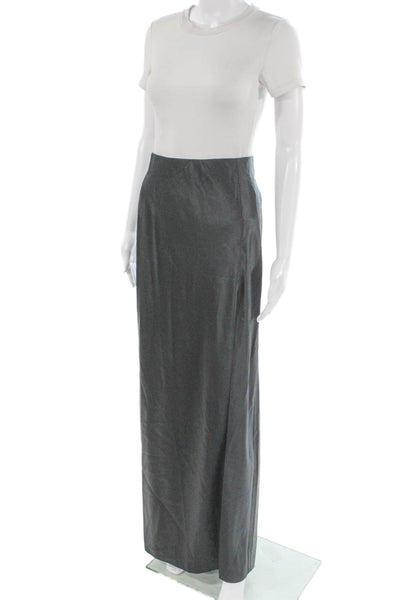 Cami NYC Women Maxi Skirt Gray Silk Spandex Long Pull On Size S