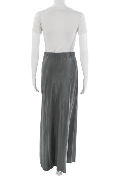 Cami NYC Women Maxi Skirt Gray Silk Spandex Long Pull On Size S