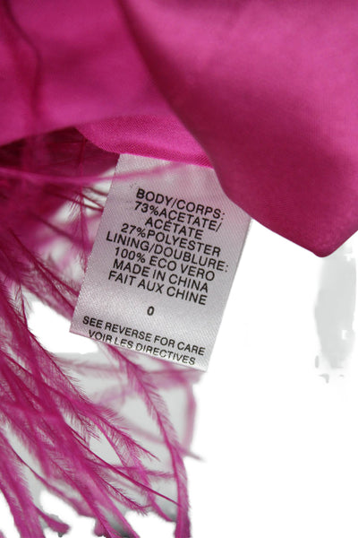 Cami NYC Womens Pink Slip Dress V-Neck Sleeveless Above Knee Acetate Size 0