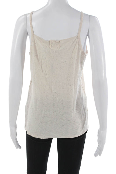 Nation LTD Womens Beige Pima Cotton V-Neck Camisole Solid Sleeveless Size M