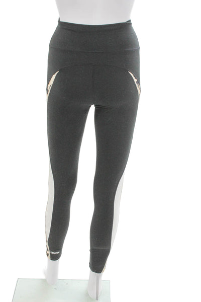 PE Nation Womens Ankle Animal Print Gray Recycled Polyester Leggings Size S