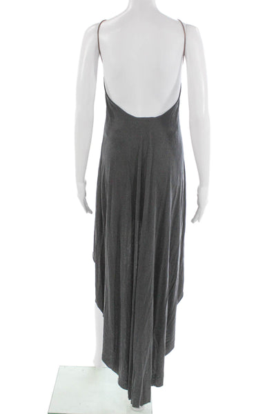 Bailey 44 Women Trapeze Swing Halter Jersey Dress Gray Sleeveless Size XS