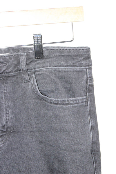 MNG Women Flared High Waist Black Jeans Size 6