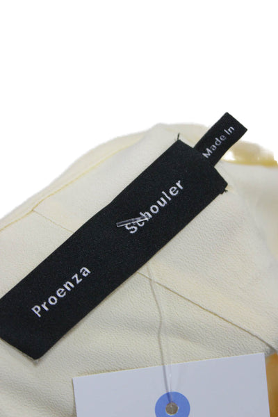 Proenza Schouler Women Yellow Colorblock V-Neck Blouson Dress Size 10