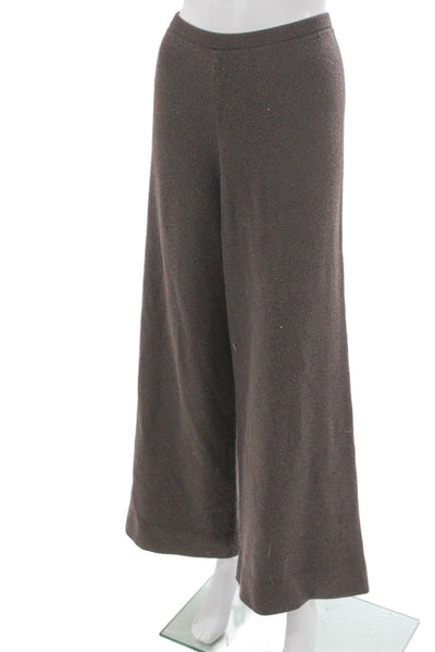 La Ligne Women Dress Pants Brown Wool Cashmere Pull On Size XL