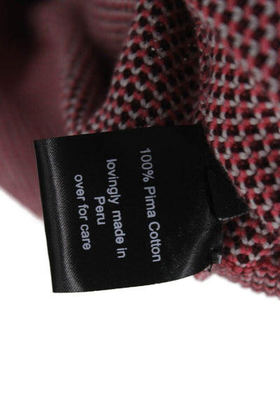 Rachel Comey Women Red Geometric Crewneck Cotton Pullover Size L