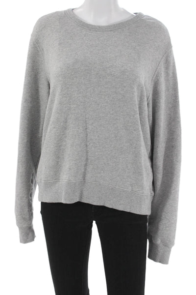 Spiritual Gangster Women Gray Sweatshirt Long Sleeve Size M