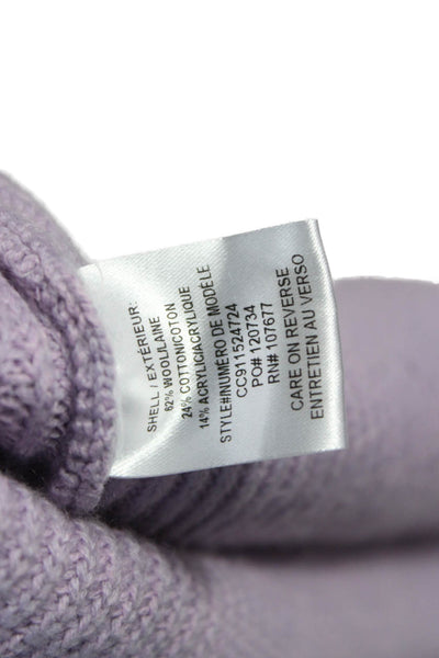 Alice + Olivia Women Purple Wool Turtleneck Pullover Sweater Size S