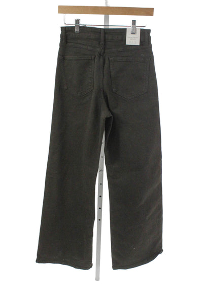 Zara Women Wide Leg Gray Jeans Cotton Blend Size 4