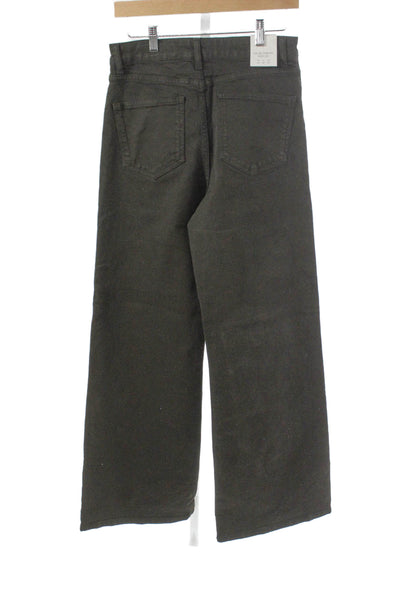 Zara Womens Gray Wide-Leg Jeans Size 6