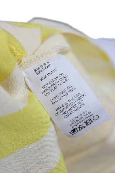 Show Me Your Mumu Women Yellow Cotton Sundress Square Neck Sleeveless Size M