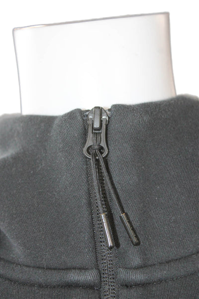 Nike Unisex Adults Black Cotton Hooded Full Zip Hoodie Size S