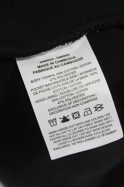 Nike Unisex Adults Black Cotton Hooded Full Zip Hoodie Size S