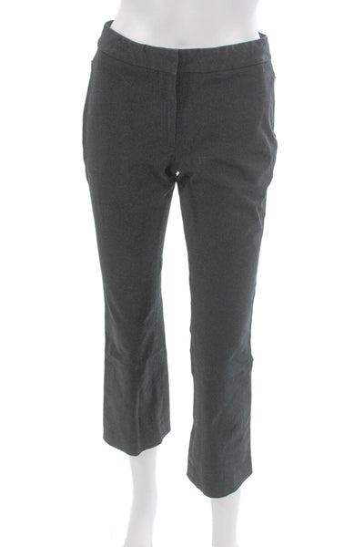 Theory Womens Cropped Gray Cotton Pants Size 0