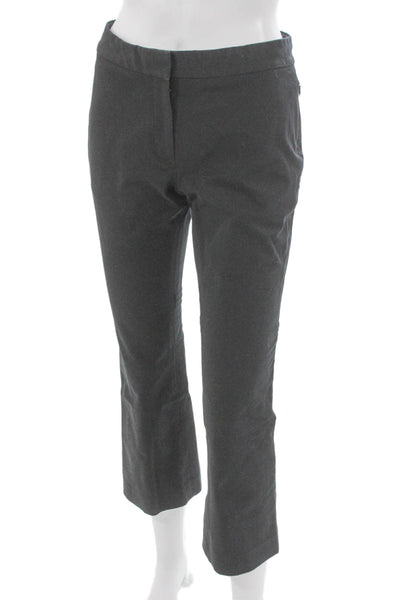 Theory Womens Cropped Gray Cotton Pants Size 0