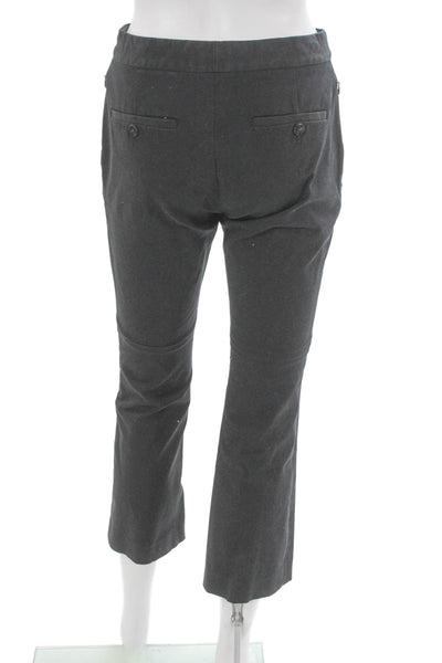 Theory Womens Cropped Gray Cotton Pants Size 0