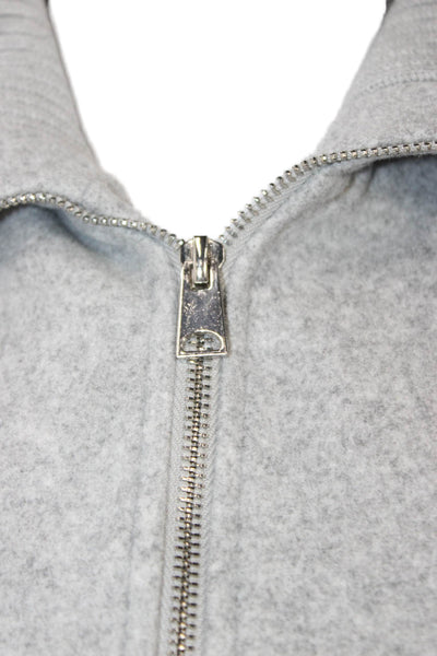 Stradivarius Women Collared Basic Jacket Gray Size M