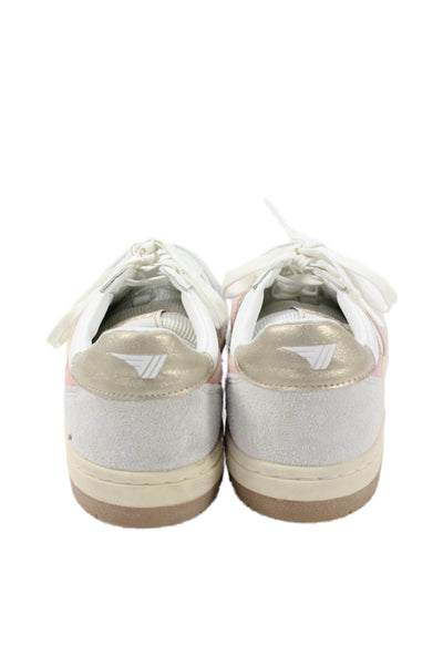 Gola Womens Suede Colorblock Casual Sneakers White Size 9