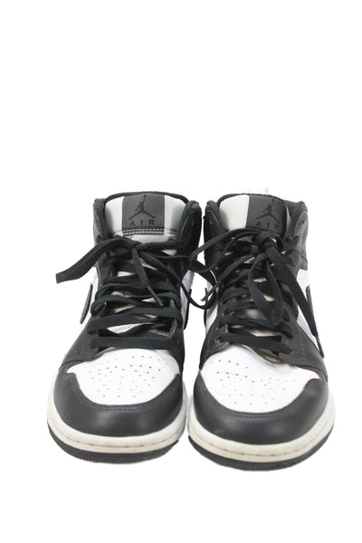 Air Jordan Womens Leather Colorblock High Top Sneakers Black Size 8