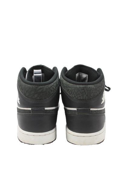 Air Jordan Womens Leather Colorblock High Top Sneakers Black Size 8