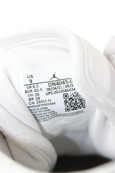 Air Jordan Womens Knit Panel Detail Sneakers White Size 9
