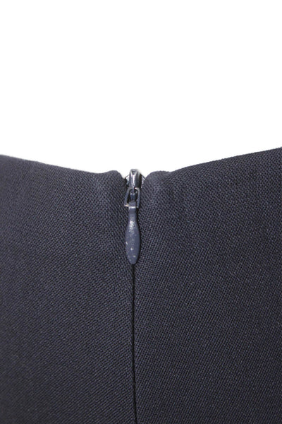 The Row Womens Ankle Pants Virgin Wool Blue Size 4