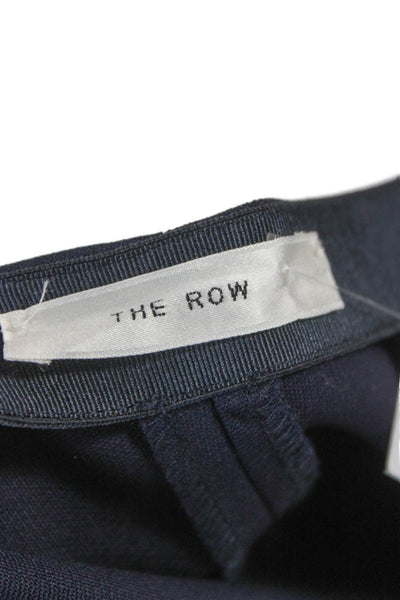 The Row Womens Ankle Pants Virgin Wool Blue Size 4