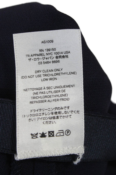 The Row Womens Ankle Pants Virgin Wool Blue Size 4