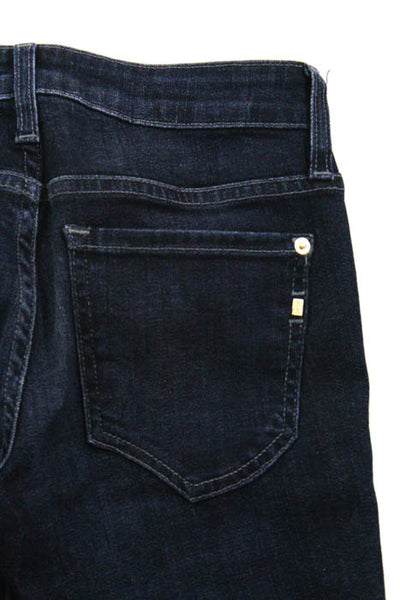 GENETIC Dark Blue Cotton Riley Transcend Wash Slim Boot Cut Jeans Size 24