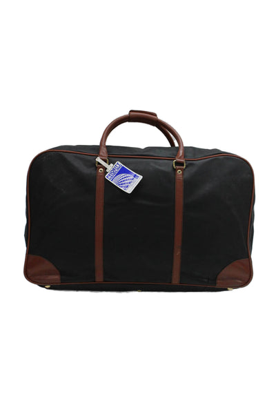 Bottega Veneta Unisex Adults Leather Large Luggage Black