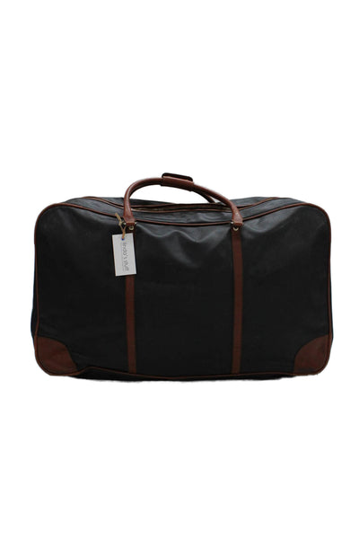 Bottega Veneta Unisex Adults Leather Large Luggage Black